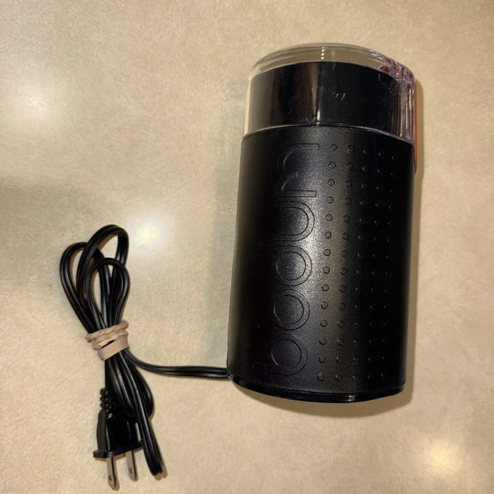 Bodum Bistro‎ Electric Coffee Grinder 11160‑3 Black & Red Swiss Design